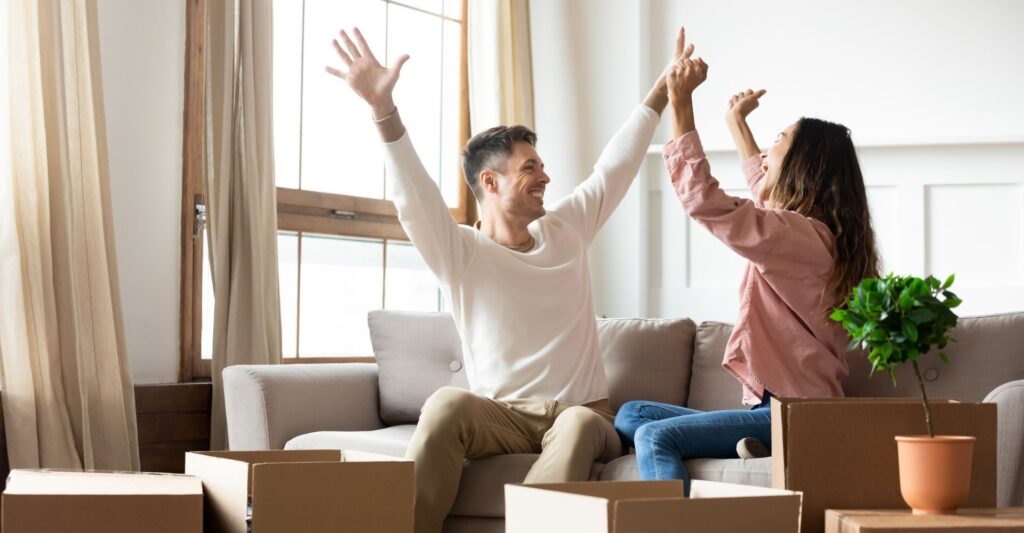 Couple in their rental