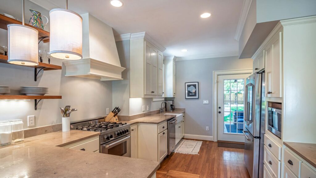 Kitchen area of a home