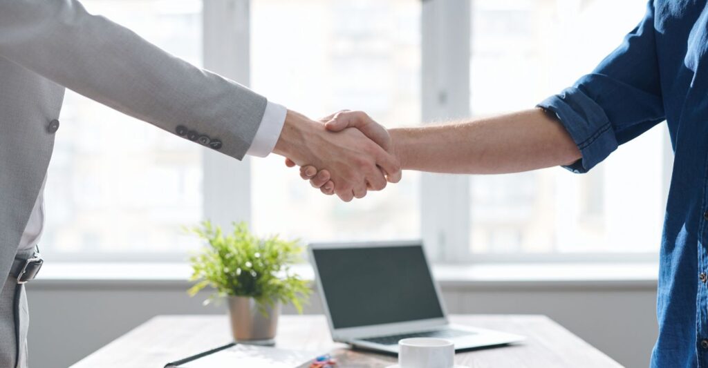 people shaking hands