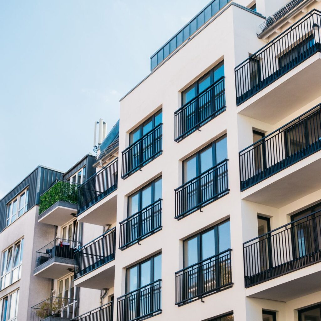 an upscale apartment building