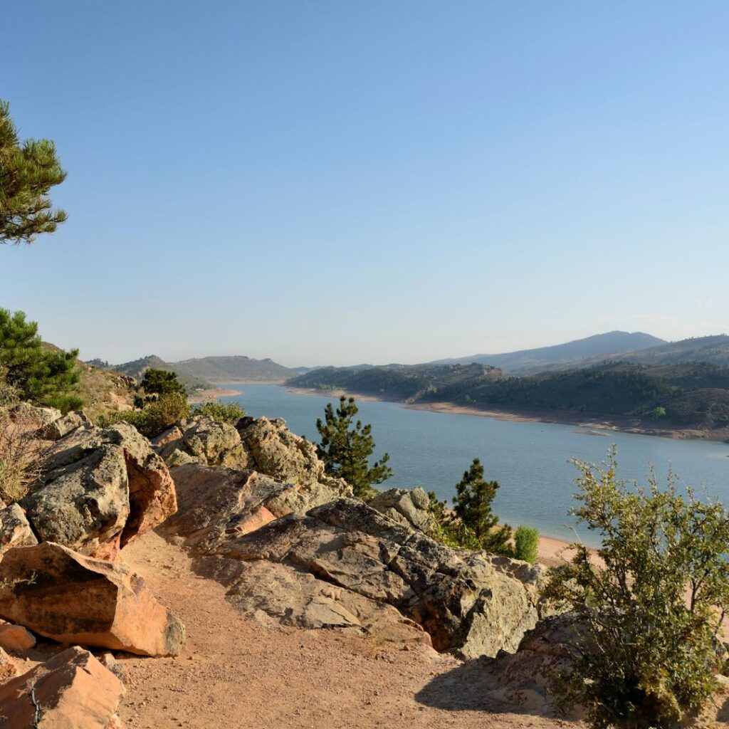 front range at Horsetooth reservoir