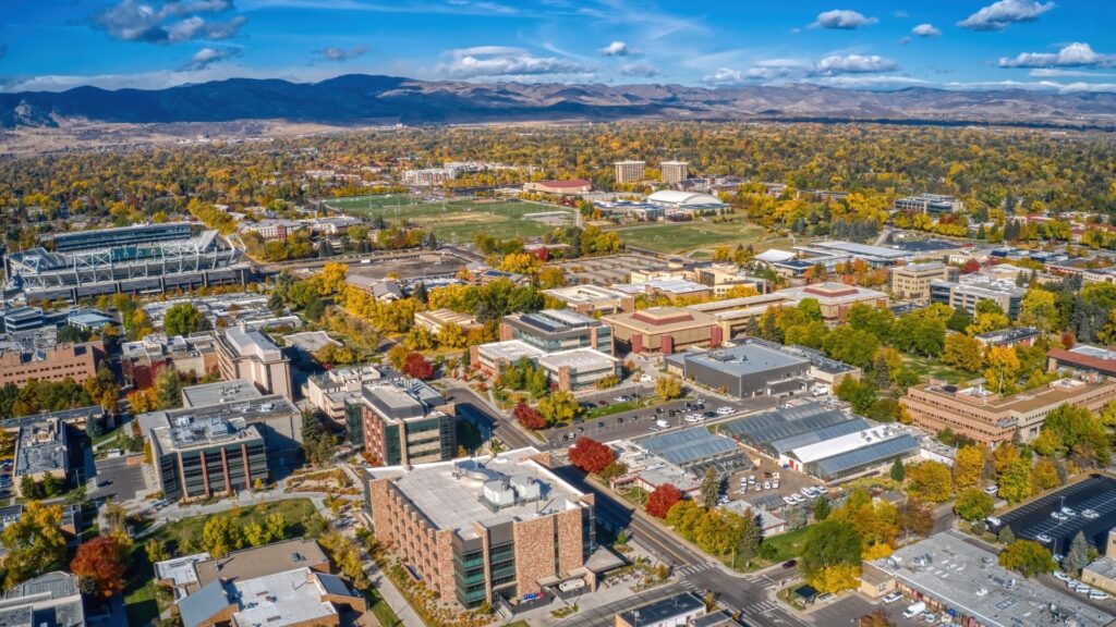 view of downtown fort collins
